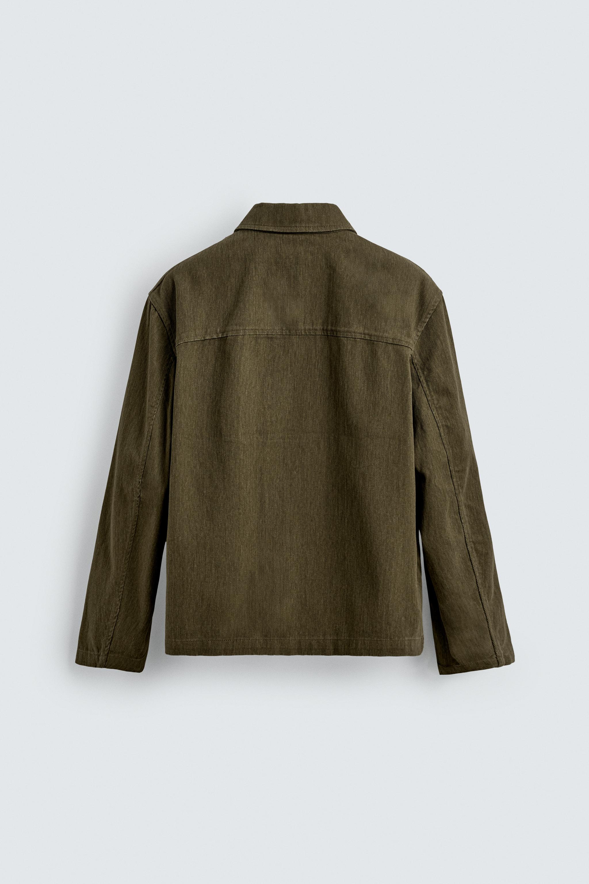 TEXTURED POCKET OVERSHIRT